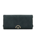 Women's Quilted Long Wallet – Elegant Trifold Clutch Purse with Card Slots